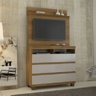 Cômoda Com Painel Para Tv Até 48 Polegadas 3 Gavetas Pampulha