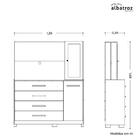 Cômoda Com Painel Para Tv Ilhabela 2 Pt 4 Gv Branca