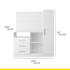 Cômoda Com Painel Tv Para Até 43 Pol 173 X 149 Cm 1 Porta 3 G