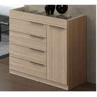 Cômoda Com Porta Jóia 5 Gavetas Avena Lume Demartez
