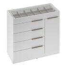 Cômoda Com Porta Jóias 1 Portas 5 Gavetas Lume D02 Branco - M