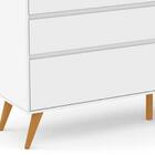 Comoda Com Porta Retrô Clean Matic Branco Eco Wood 20000