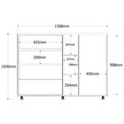 Cômoda Com Rodízios 01 Porta De Correr E 04 Gavetas Evidence