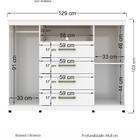 Cômoda Com Rodízios 2 Portas 4 Gavetas Master Branco - Santos