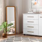 Cômoda Com Rodízios Flynn Branco