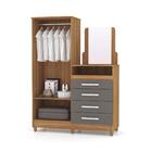 Cômoda Com Roupeiro Com Espelho Pallas Nature Alasca