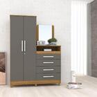 Cômoda Com Roupeiro Com Espelho Pallas Nature Alasca