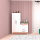 Cômoda Com Roupeiro Pallas Branco Camarim