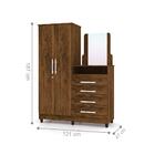 Cõmoda Com Roupeiro Pallas Imbuia Rústico