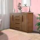 Cômoda Com Sapateira 4 Gavetas 2 Portas Chocolate Wood Elegan
