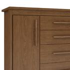 Cômoda Com Sapateira 4 Gavetas 2 Portas Chocolate Wood Elegan