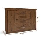 Cômoda Com Sapateira 4 Gavetas 2 Portas Elegance 2088 Capucci