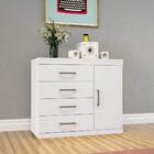 Cômoda Com Sapateira 4 Gavetas Grandes Branca Plus 1.4 Santos