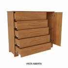 Cômoda Com Sapateira 5 Gavetas E 1 Porta Pietra Cinamomo