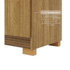 Cômoda Com Sapateira 5 Gavetas E 2 Portas Cannes Nature/ Brisa