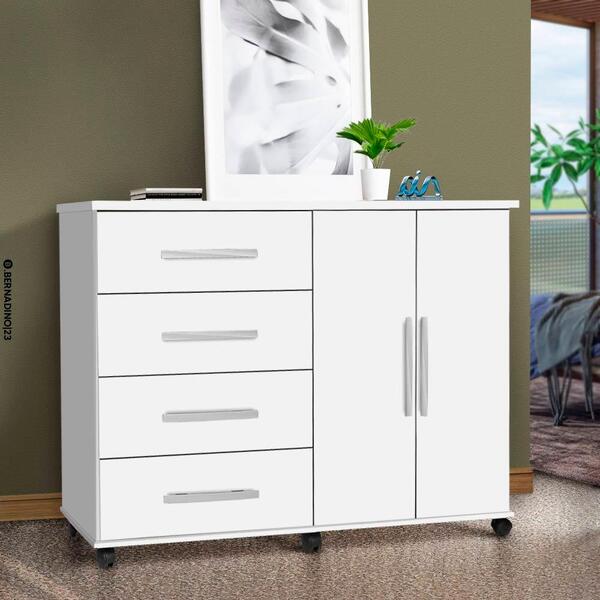 Cômoda Com Sapateira Bali Branco Luxo Móveis Primus