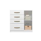 Cômoda Com Sapateira Branco Vênus Moval