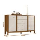 Cômoda Com Sapateira E Cabideiro 4 Gavetas 2 Portas Freijó Of