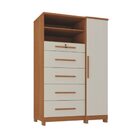 Cômoda Com Sapateira E Cabideiro Multiuso 5 Gavetas 1 Porta I