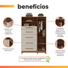 Cômoda Com Sapateira E Cabideiro Multiuso 5 Gavetas 1 Porta I