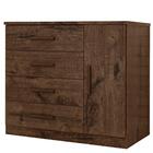 Comoda Com Sapateira E Gavetas Genova Plus Jacarandá