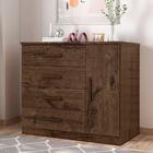 Comoda Com Sapateira E Gavetas Genova Plus Jacarandá