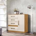 Cômoda Com Sapateira Freijó Off White Vênus Moval