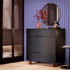 Cômoda Com Sapateira Preto Freijó Ence Shop Jm Flex