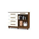 Cômoda Com Sapateira Sierra Imbuia Champanhe