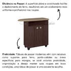 Cômoda Com Tábua De Passar 2 Portas E Cabideiro Iza Marrom Ca