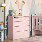 Cômoda Com Trocador E 4 Gavetas Encanto Feliz - Édecasamóveis