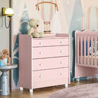 Cômoda Com Trocador E 4 Gavetas Encanto Feliz - Édecasamóveis