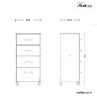 Cômoda Compacta 4 Gavetas 50x105cm Mobi Cacau