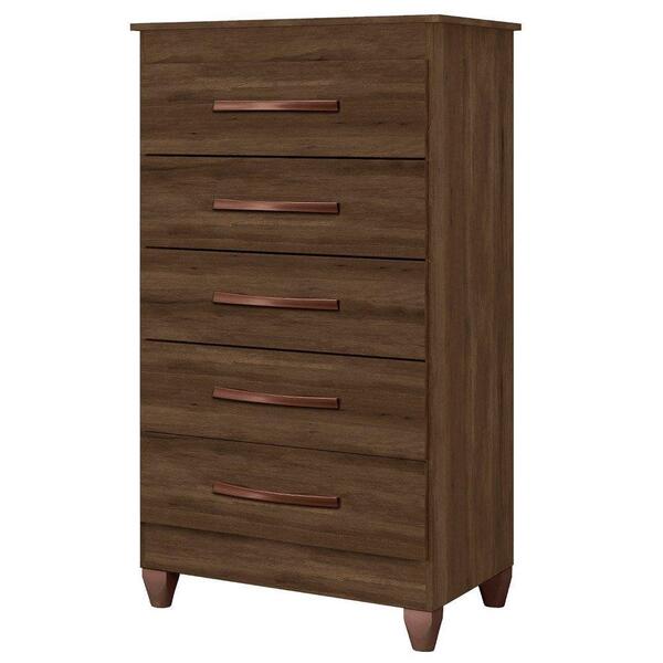 Cômoda Compacta 56cm 5 Gavetas Alba Cedro