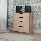 Cômoda Conect 04 Gavetas - Atacama/Capuccino