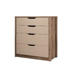 Cômoda Conect 04 Gavetas - Atacama/Capuccino