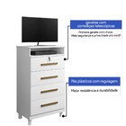 Cômoda Conquista 4 Gavetas 1 Nicho Kaiki Móveis Branco