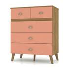 Cômoda Courier 90cm 5 Gavetas Nature Camarim Tana Decor