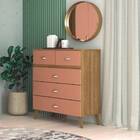 Cômoda Courier 90cm 5 Gavetas Nature Camarim Tana Decor