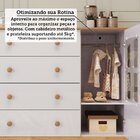 Cômoda De Bebê 120,30cm 1 Porta Com Janela 4 Gavetas 100% Mdf