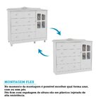 Cômoda De Bebê 1 Porta Com Janela 4 Gavetas Maya Clássico Esp