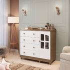 Cômoda De Bebê 1 Porta Com Janela E 4 Gavetas Elô New Móveis