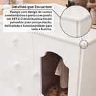 Cômoda De Bebê 1 Porta Com Janela E 4 Gavetas Maya Provençal