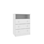 Cômoda De Bebê 3 Gavetas Doçura Tcil Móveis Neve