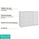 Cômoda De Bebê 4 Gavetas 1 Porta Dani Móveis Peroba Branco Br