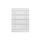 Cômoda De Bebê 4 Gavetas Doce Sonho 777 Branco