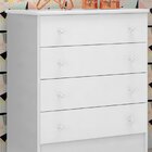 Cômoda De Bebê 4 Gavetas Doce Sonho 777 Branco