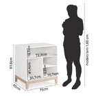 Cômoda De Bebê 4 Nicho Alecrim Cabecasa Madeiraoriginals Carv