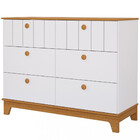 Cômoda De Bebê 6 Gavetas Mdf Liza Permobili