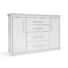 Cômoda De Bebê Branca 4 Gavetas Com Sapateira Julie Shop Jm